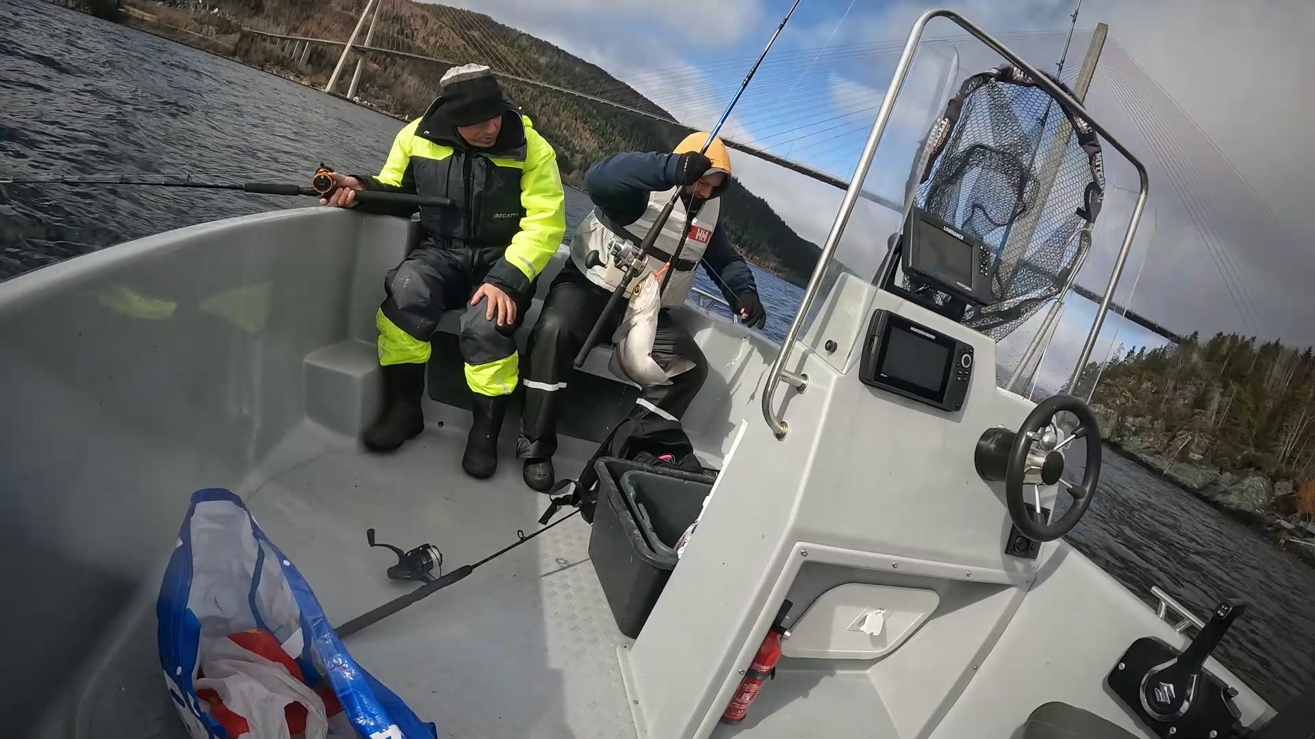 Adam har tatt opp Hyse på 2 kg